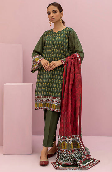 Orient OTL 22-114 Green Meher Printed Lawn 2022 Online Shopping